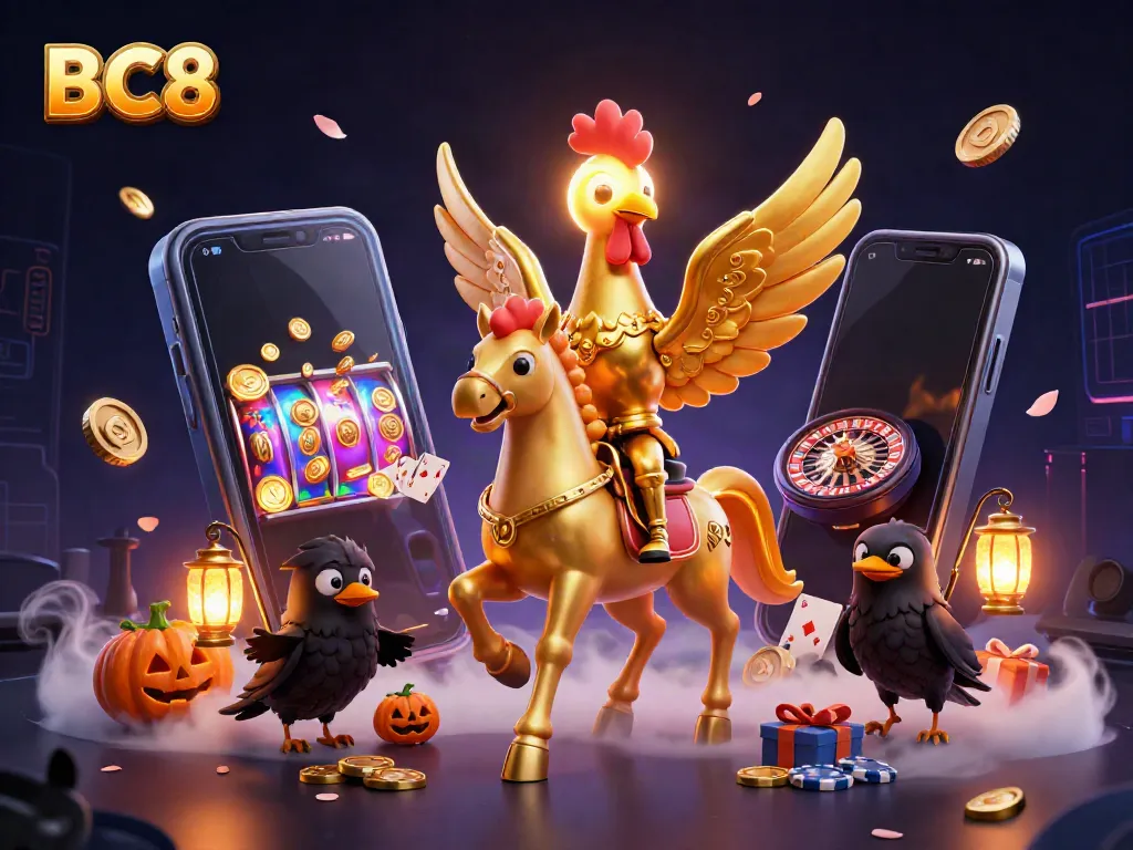 Play and win exciting games at BC8 casino featuring colorful slot machines and rich gaming elements.