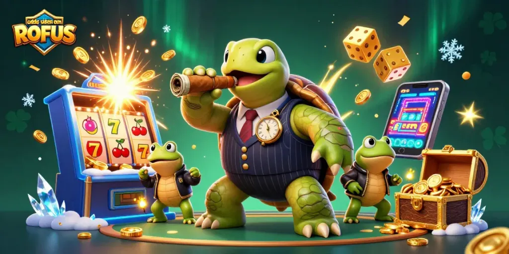 Experience thrilling betting with odds uden om ROFUS at lively casino featuring vibrant characters.