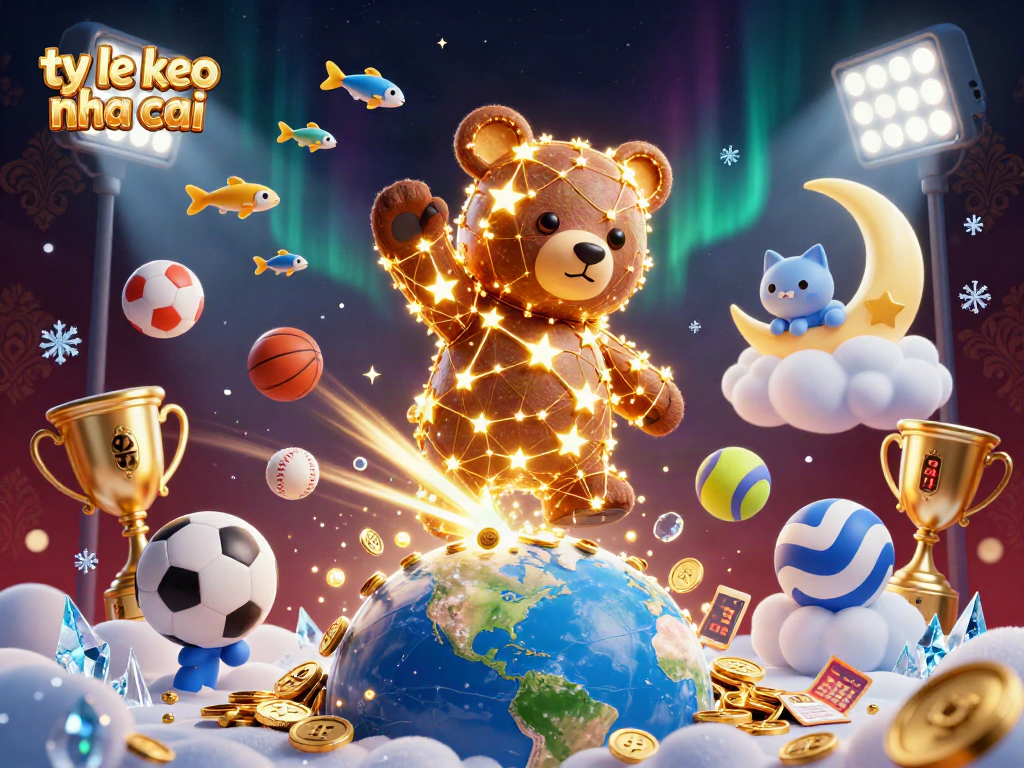 Engage with ty le keo nha cai sports betting dynamics, showcasing 3D vibrant characters and game elements.