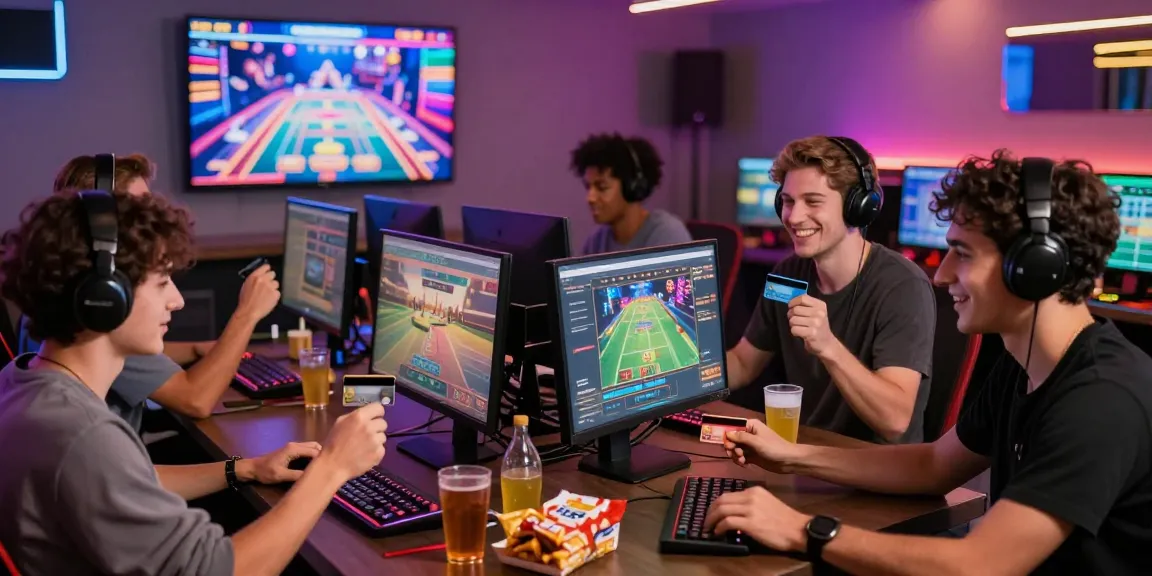 Online gaming players using credit cards at casinos showcased at https://bhma.org.uk creating an energetic atmosphere.