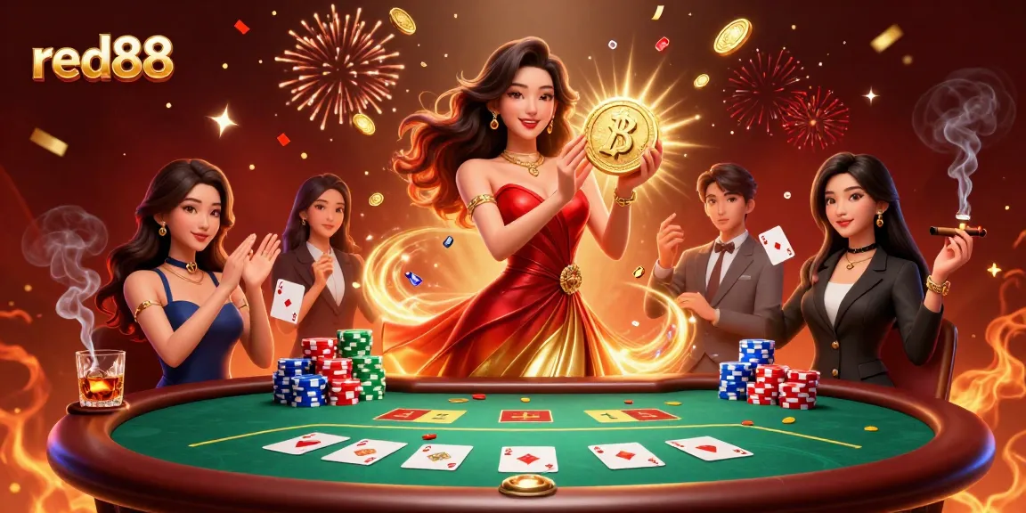 Enjoying thrilling gaming at red88 with vibrant casino elements and stunning visuals.