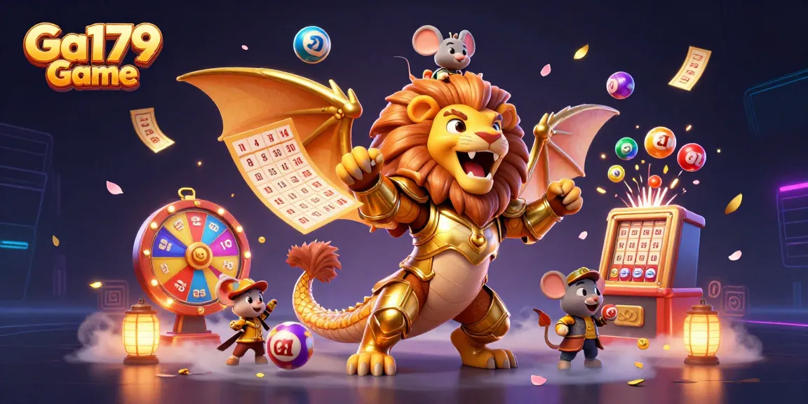 Engage in thrilling entertainment at Ga179 Game with a dynamic casino illustration showcasing vibrant elements.