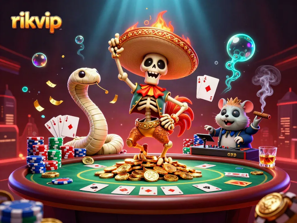 Experience thrilling gameplay at rikvip with enchanting characters in a vibrant casino scene.
