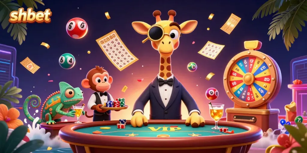 Experience thrilling gameplay with shbet's vibrant casino atmosphere featuring unique characters.