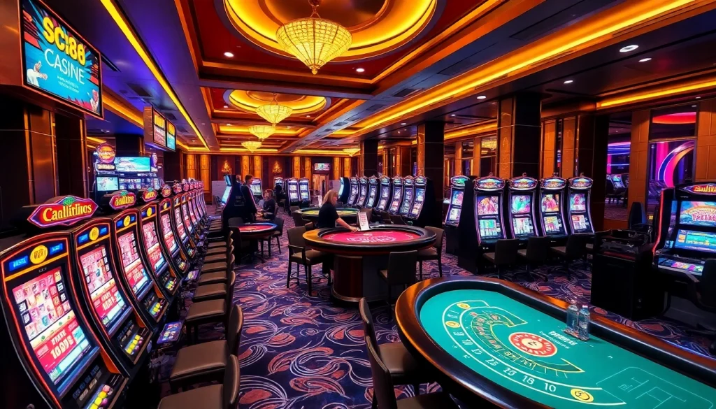 Experience the thrill of winning at SC88 with engaging casino tables and vibrant slot games.