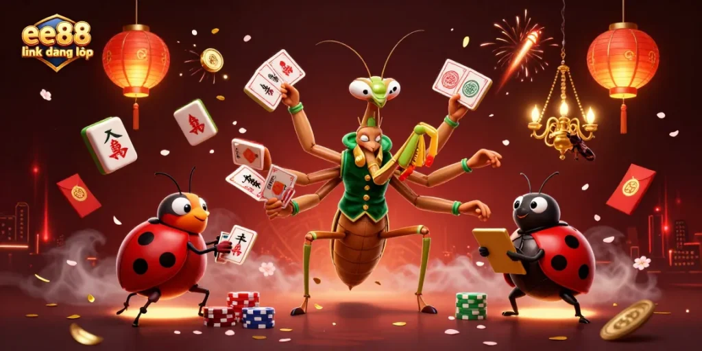 Engage with thrilling gameplay at ee88 link đăng nhập, showcasing a vibrant 3D casino scene.