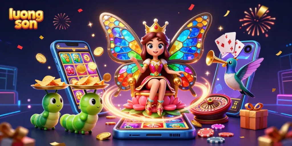 Engage in thrilling gaming action with luong son at a vibrant online casino scene full of excitement.